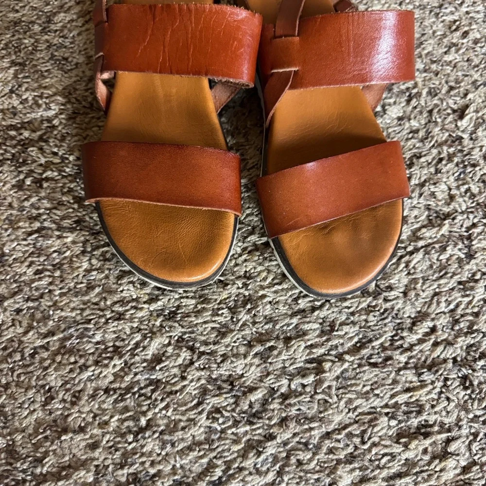 Bertuchi Spain brown leather slingback sandals Size 39 = Size 8 - 8.5